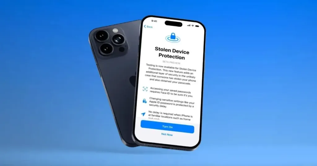 Stolen Device Protection apple