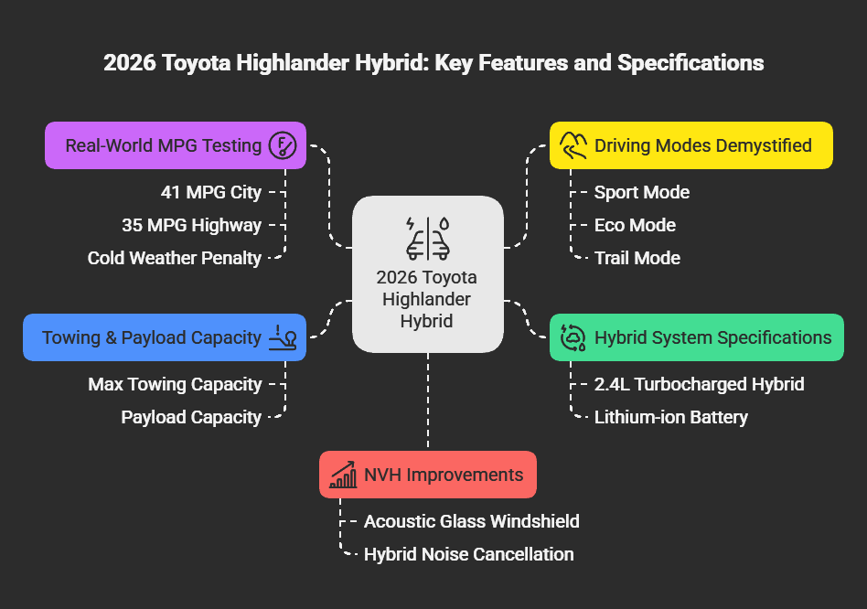 2026 Toyota Highlander Hybrid: Key Features and Specifications